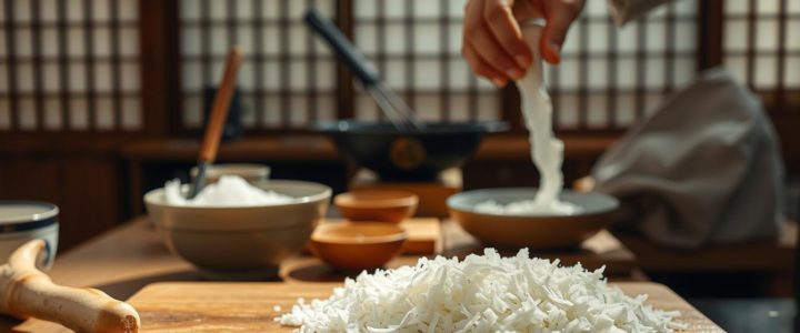 Es wird verwendet in Suppen, Soßen, Desserts wie Kuzu-Mochi und Fruchtsoßen